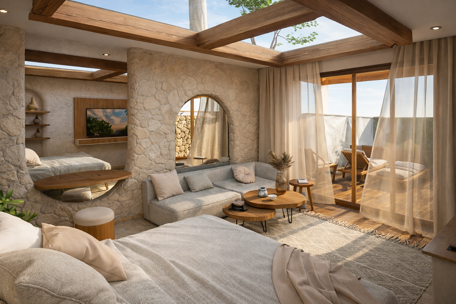 Luxury villa interior